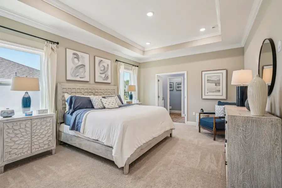 Furnished interior in a model home at Malabar Springs Executive in Palm Bay (Image 7).