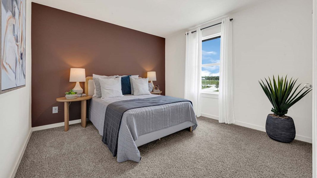 Furnished interior in a model home at Evergreen in Rosenberg (Image 30).