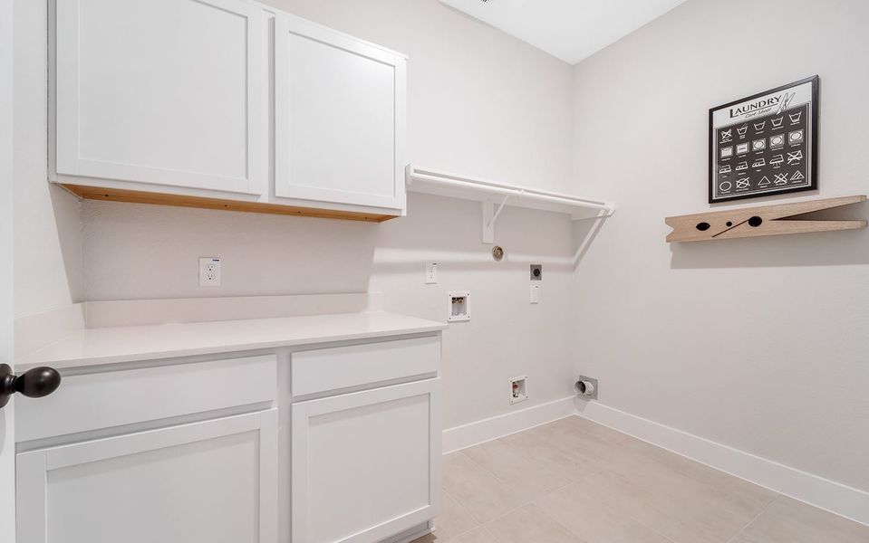 Furnished interior in a model home at Emberly in Beasley (Image 28).