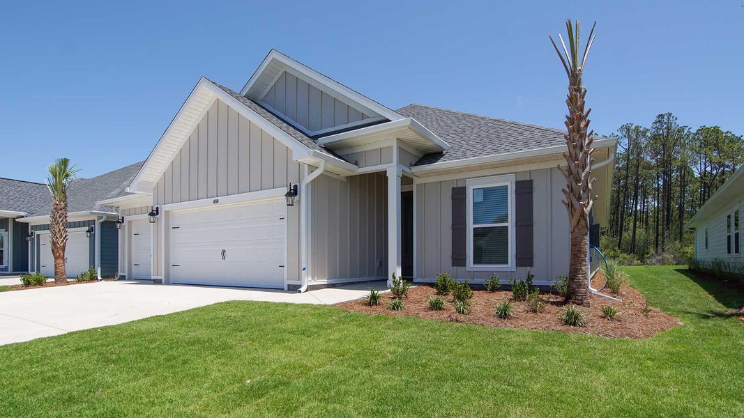 Front exterior of a home in the Breakfast Point East Phase II community, located in Panama City Beach, FL (Image 9). Front exterior of a home in the Breakfast Point East Phase II community, located in Panama City Beach, FL (Image 9).