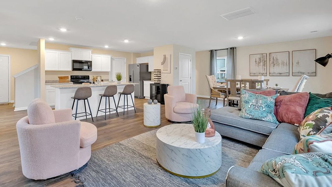 Furnished interior in a model home at Beechwood Meadows in Johnson City (Image 5).