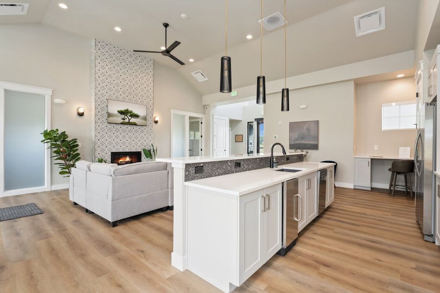 Furnished interior in a model home at Highlands at Fox Hill in Longmont (Image 26). Furnished interior in a model home at Highlands at Fox Hill in Longmont (Image 26).