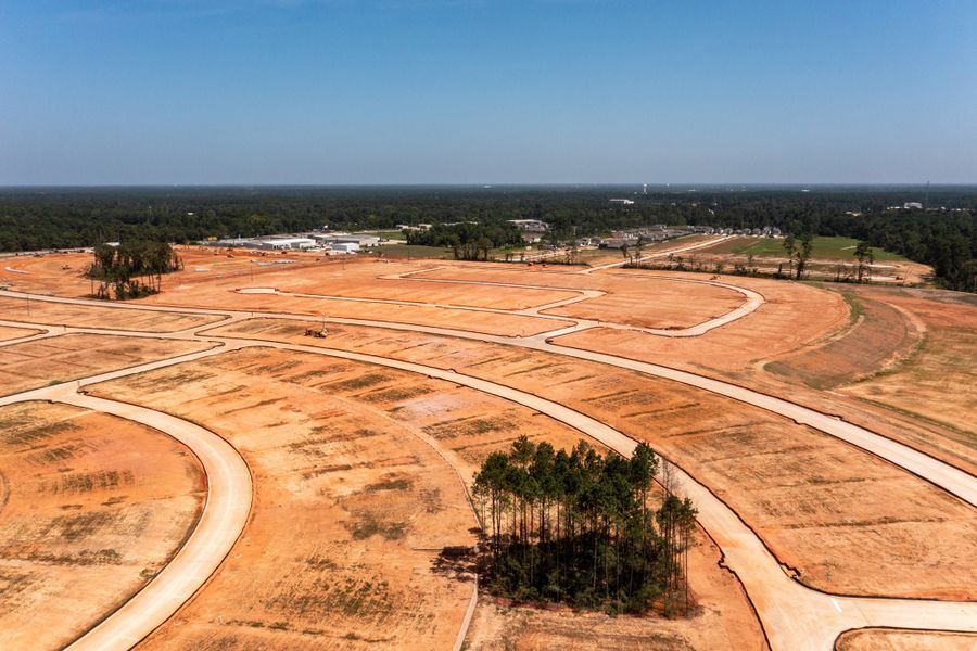 Site preparation and early development at The Pines at Seven Coves in Willis, TX (Image 57).