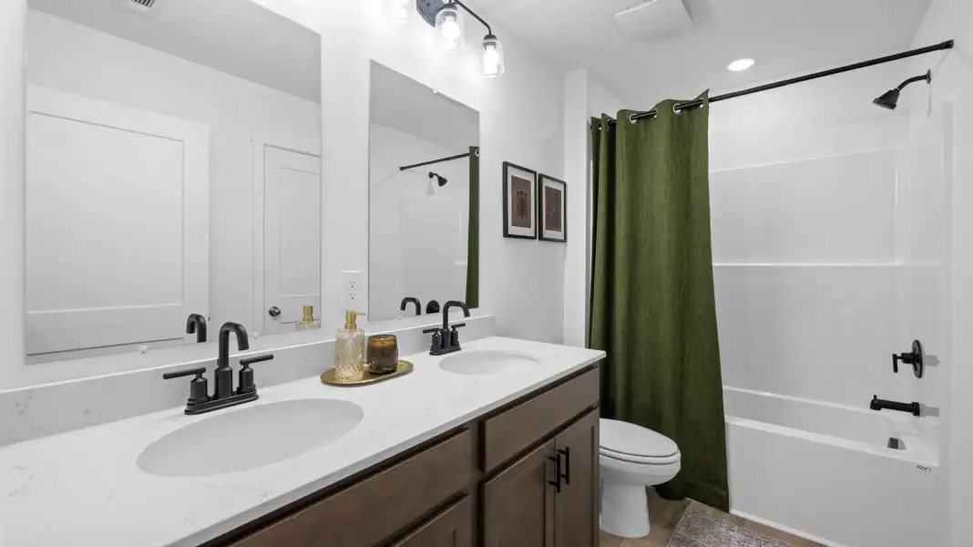 Furnished interior in a model home at The Eleuthera in Chattanooga (Image 17).