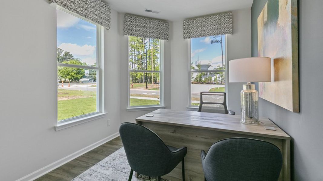 Furnished interior in a model home at Chapel Townes in Raleigh (Image 10).