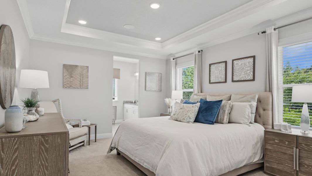 Furnished interior in a model home at Sebastian Highlands in Sebastian (Image 13).