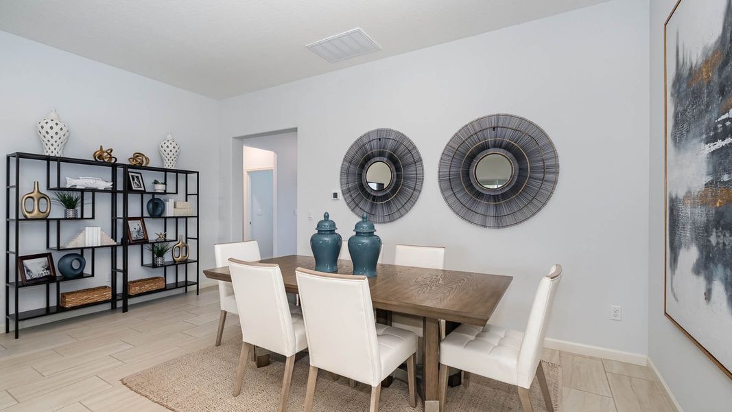 Furnished interior in a model home at Crystal Bay Estates in Grant-Valkaria (Image 19).