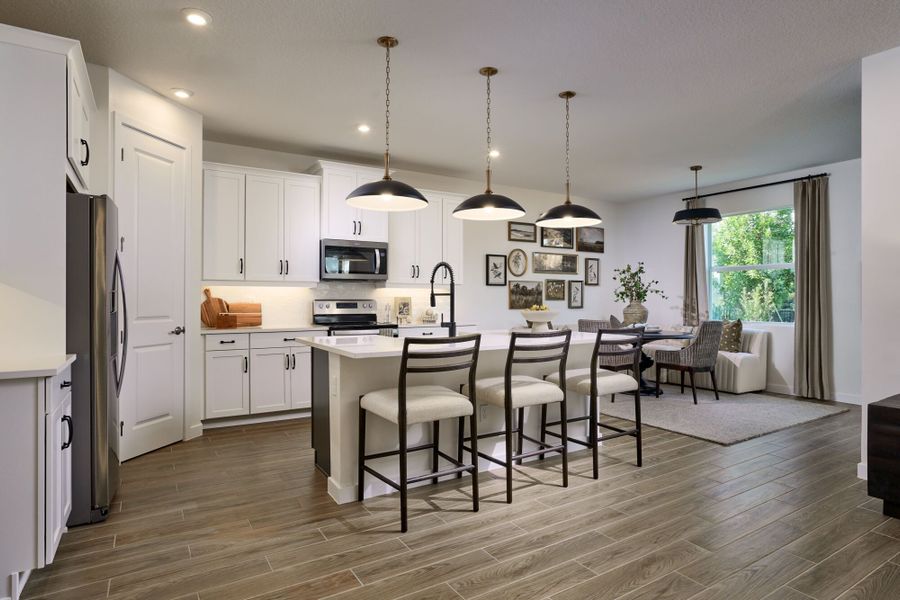 Furnished interior in a model home at Forest in Greenacres (Image 8).