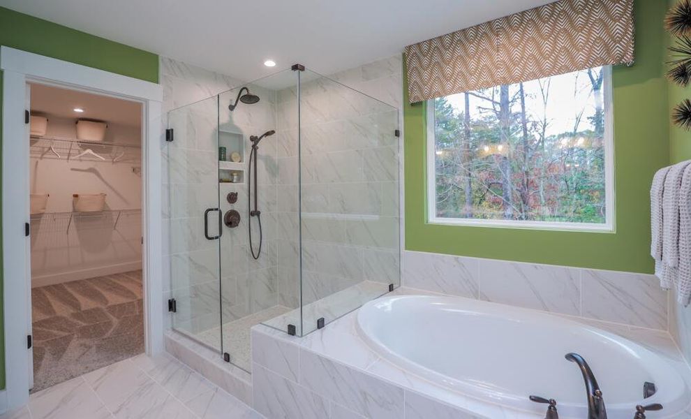 Furnished interior in a model home at Enclave at Riverdale in Huntersville (Image 21).