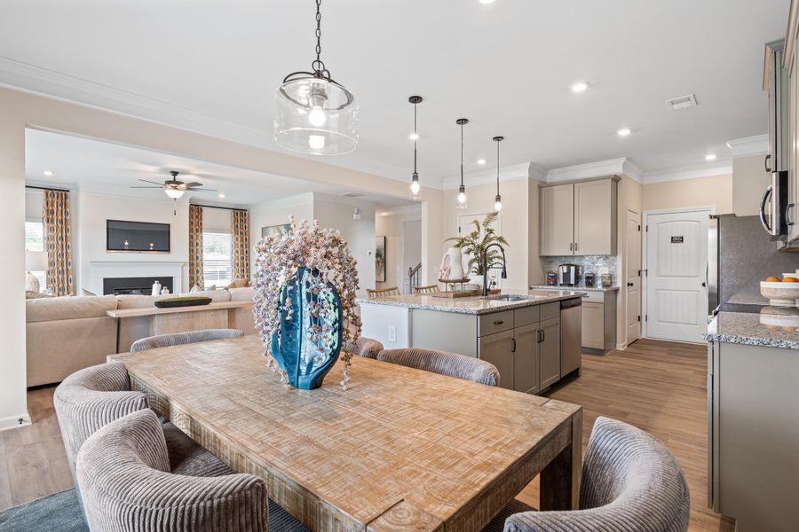Furnished interior in a model home at Vandiver Creek in South Fulton (Image 55).