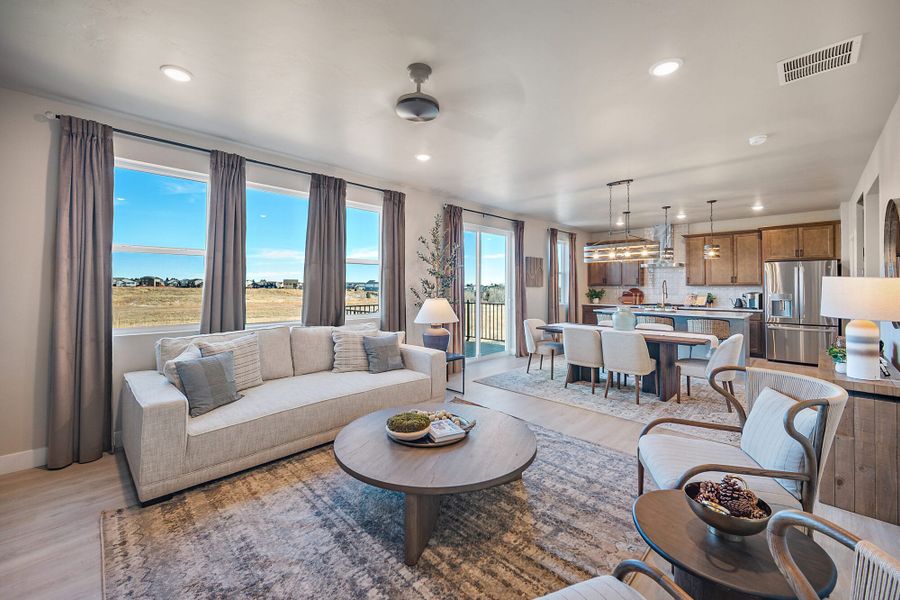 Furnished interior in a model home at Aspen Meadows-4 in Colorado Springs (Image 18).
