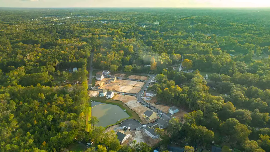 Aerial view of the Founders Corner community in Summerville, SC, showing layout and nearby surroundings (Image 1).