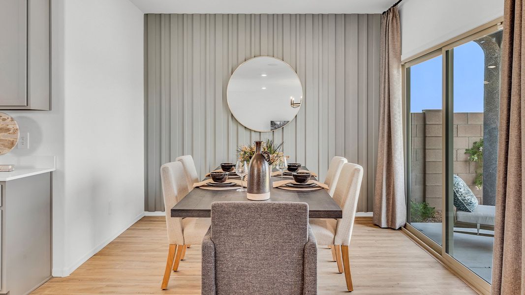 Furnished interior in a model home at Coronet at Gladden Farms in Marana (Image 52).