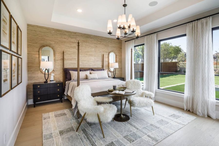 Furnished interior in a model home at Windsong Ranch in Prosper (Image 30).