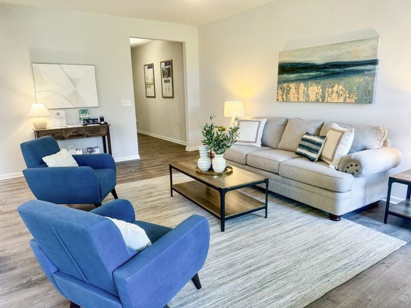 Furnished interior in a model home at Park View Reserve in Mableton (Image 8).