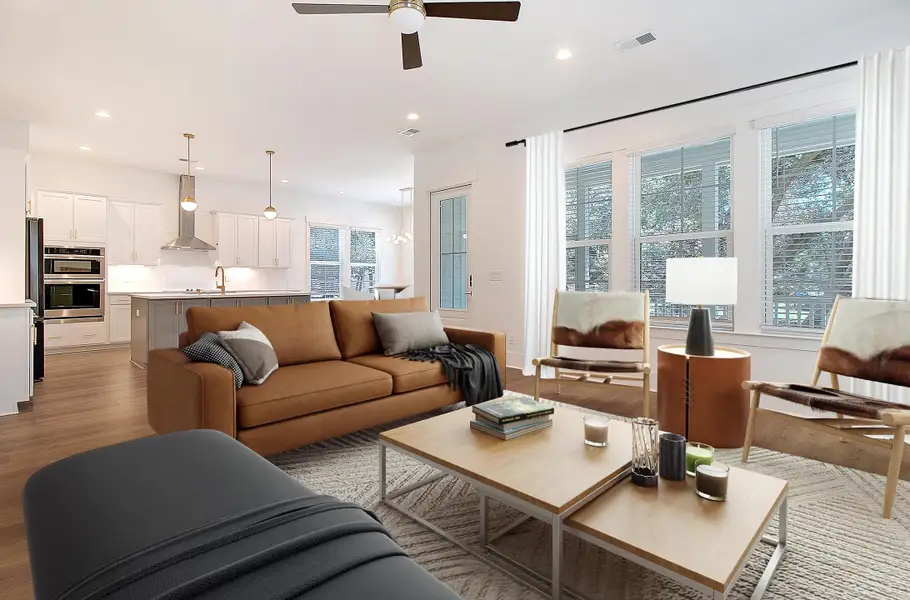 Furnished interior in a model home at Charleston County Homes in North Charleston (Image 22).