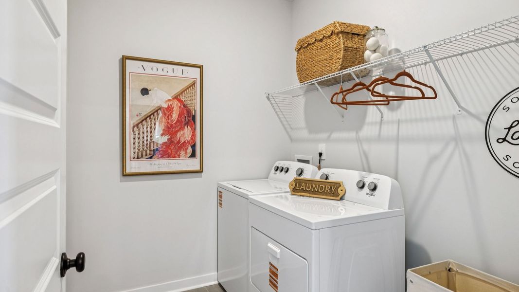 Furnished interior in a model home at Harvest Point in Spring Hill (Image 64).