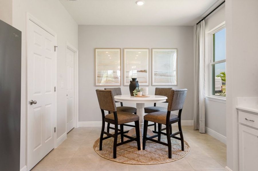 Furnished interior in a model home at Spirit Of Sebastian in Sebastian (Image 35).