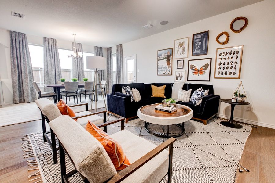 Furnished interior in a model home at Palmilla Springs in Fort Worth (Image 24).