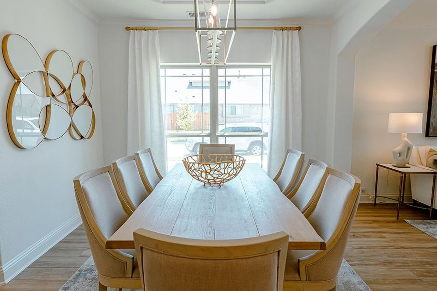 Furnished interior in a model home at Dove Chase in Mansfield (Image 7).