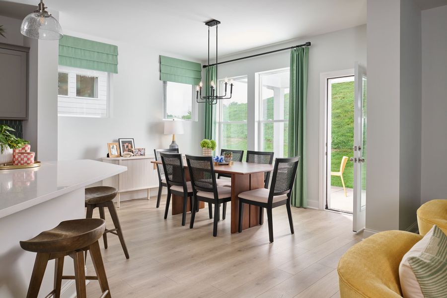 Furnished interior in a model home at Hidden Springs - The Park Collection in Smyrna (Image 7).