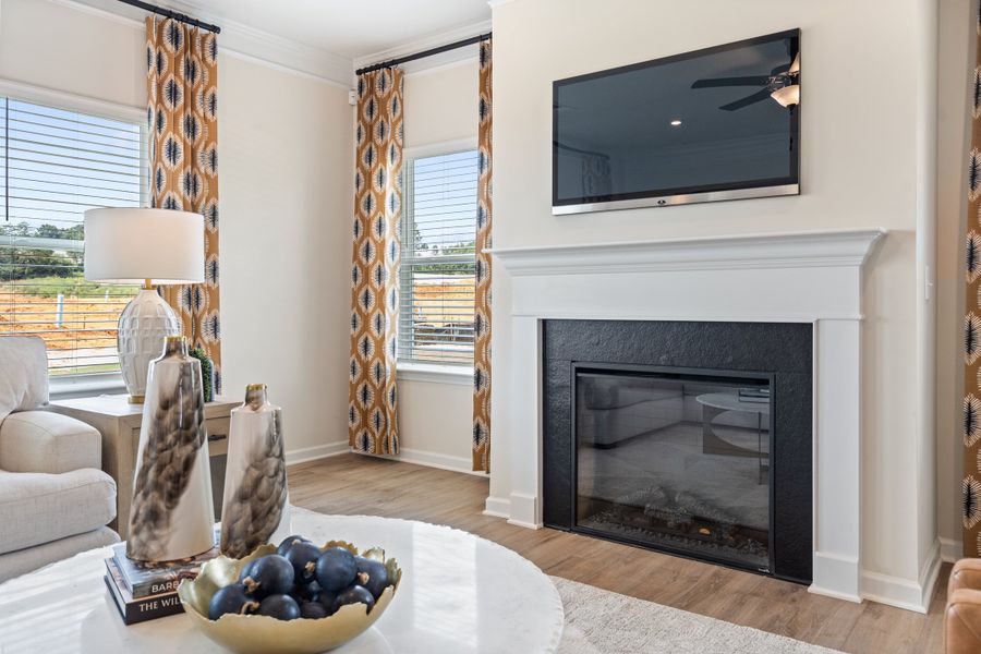 Furnished interior in a model home at Vandiver Creek in South Fulton (Image 45).