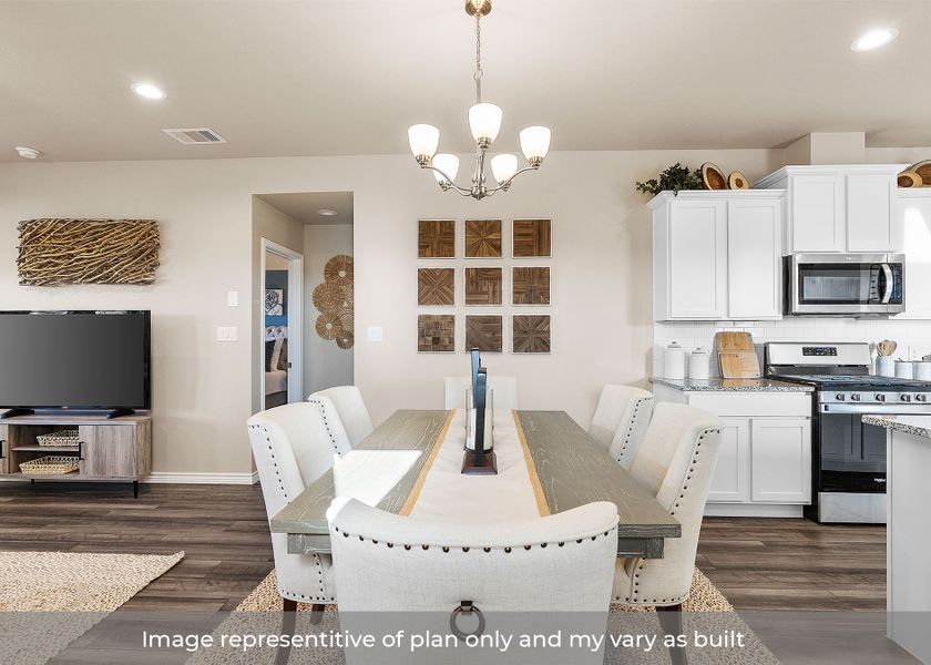 Furnished interior in a model home at Ranch View in Corpus Christi (Image 10).