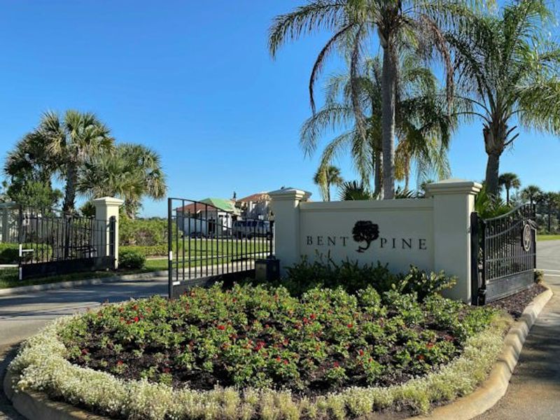 Entrance to the Bent Pine Preserve community in Vero Beach, FL, featuring signage and landscaping (Image 2).