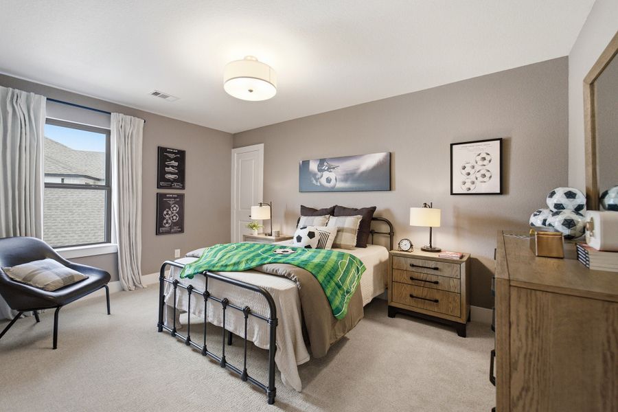 Furnished interior in a model home at Grand Magnolia in Waller (Image 44).