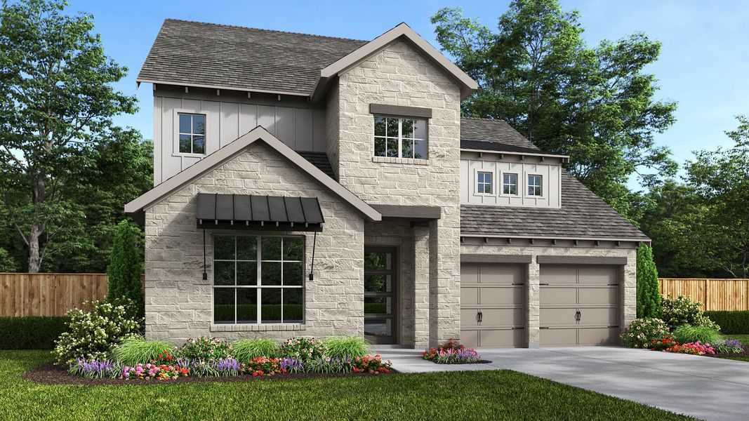 Front exterior of a home in the The Tribute community, located in The Colony, TX (Image 10).