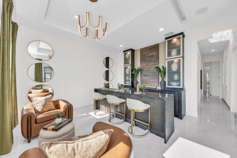 Furnished interior in a model home at Artisan at Watercolor Place in Bradenton (Image 142).