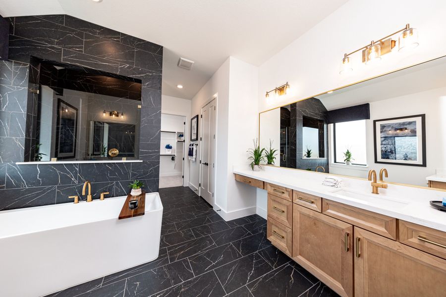 Furnished interior in a model home at Copia Pines in Montgomery (Image 7).