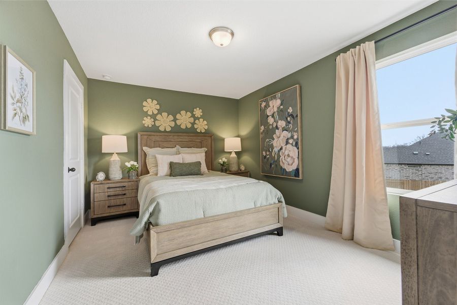 Furnished interior in a model home at Infinity Square in Kyle (Image 30).