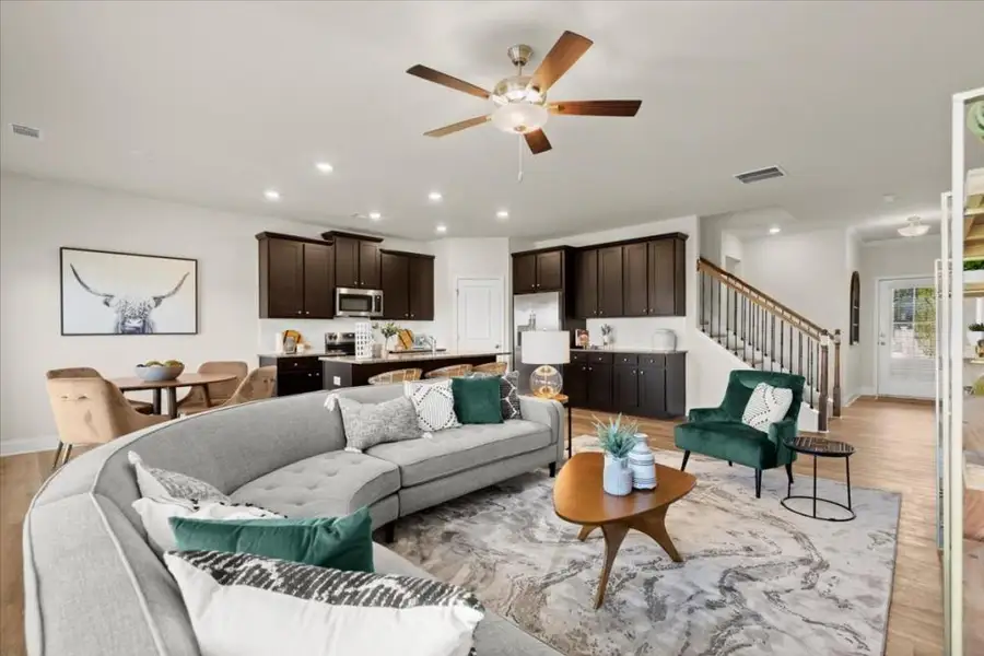 Furnished interior in a model home at Darlington in Loganville (Image 3). Furnished interior in a model home at Darlington in Loganville (Image 3).