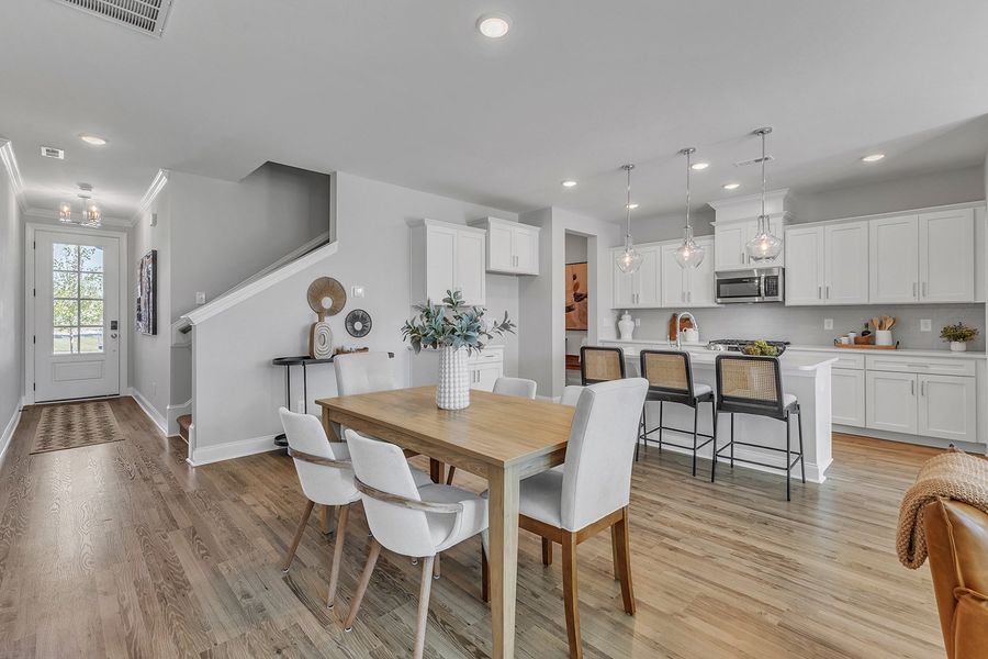 Furnished interior in a model home at The Collection in Knightdale (Image 10).