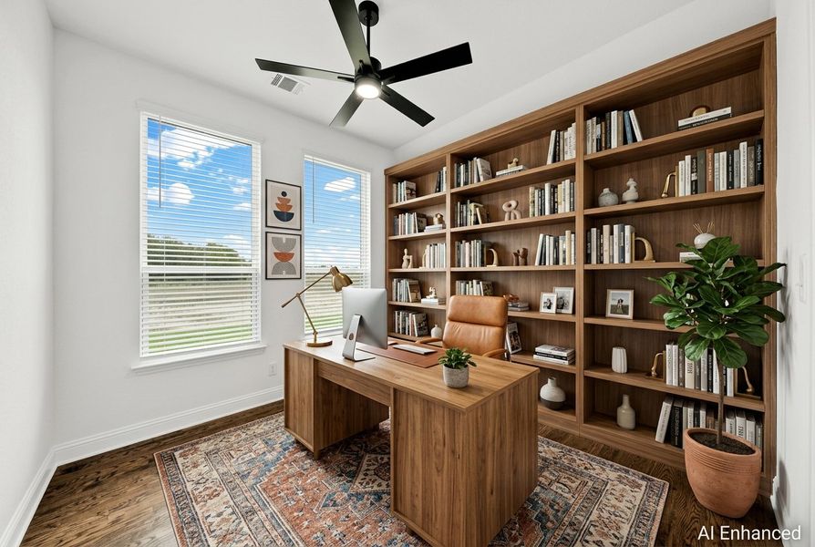 Furnished interior in a model home at Panther Trail in Van Alstyne (Image 24).