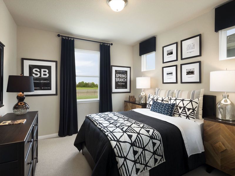 Furnished interior in a model home at Spring Brook Village - City Series in Houston (Image 5).