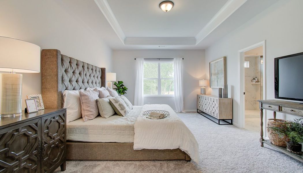 Furnished interior in a model home at Millstone at Mundy Mill in Gainesville (Image 16). Furnished interior in a model home at Millstone at Mundy Mill in Gainesville (Image 16).