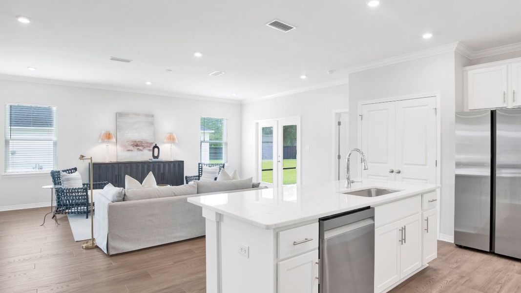 Furnished interior in a model home at Bellview Pointe in Bellview (Image 8).