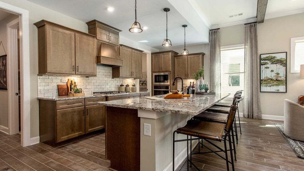 Furnished interior in a model home at The Ponds in Summerville (Image 23).