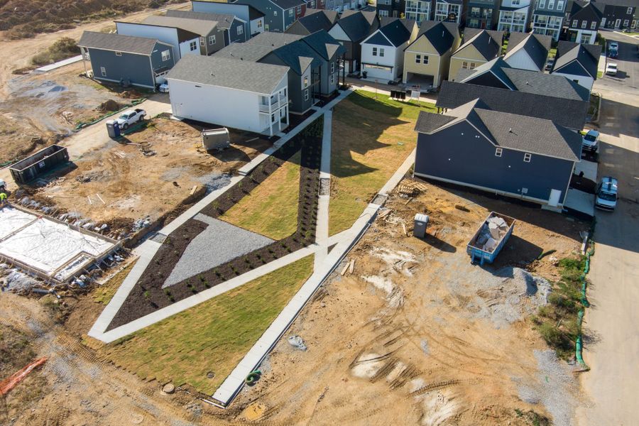 Aerial view of the The Parks of Mill Town community in Chattanooga, TN, showing layout and nearby surroundings (Image 22).