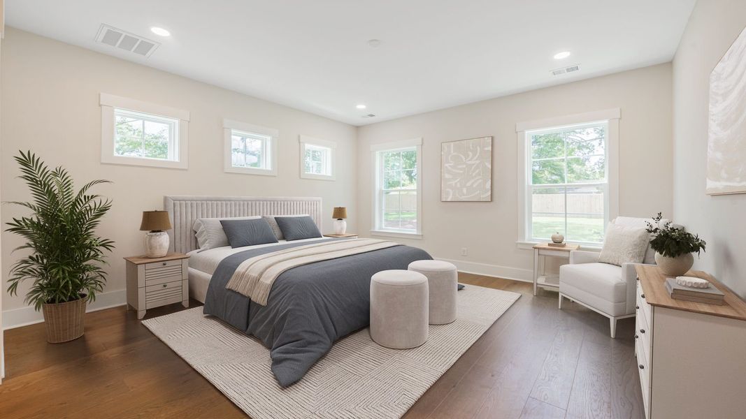 Furnished interior in a model home at Bayview Acres in Mount Pleasant (Image 12).