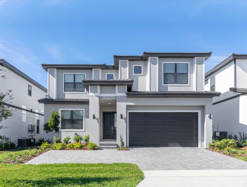 Front exterior of a home in the Elevated at Sonoma Resort community, located in Kissimmee, FL (Image 14).