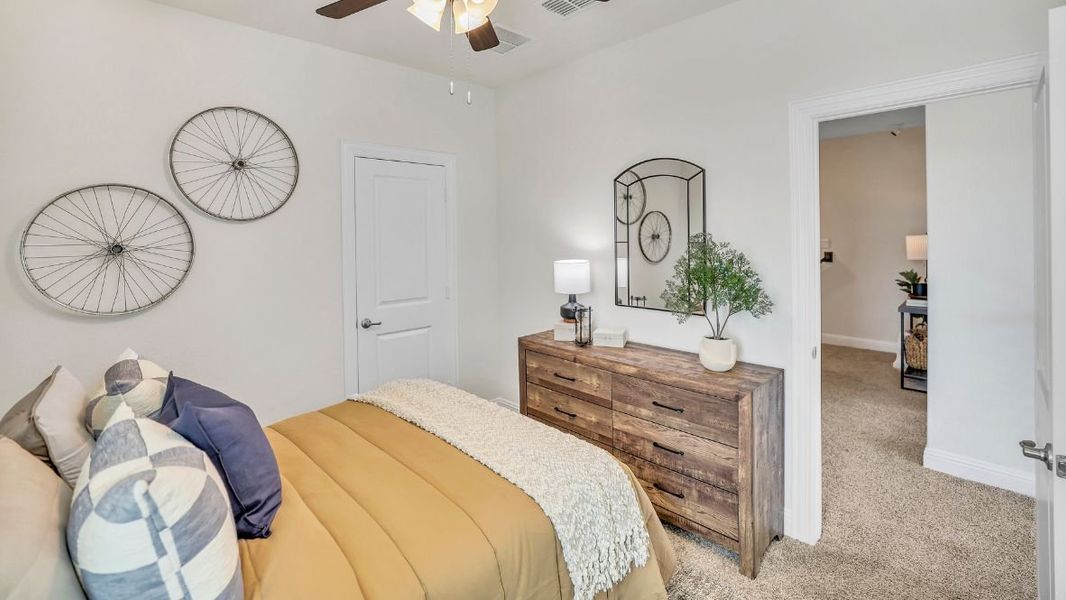 Furnished interior in a model home at The Avenue in Allen (Image 23).