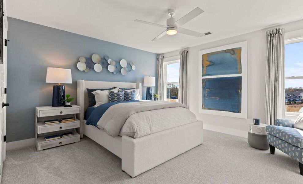 Furnished interior in a model home at Founders Club in Moore (Image 27).