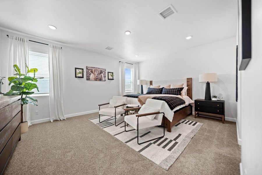 Furnished interior in a model home at Summer Sky North in El Paso (Image 30).