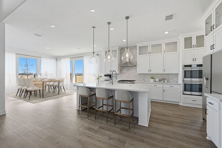 Furnished interior in a model home at The Ridge at Northlake 70s in Northlake (Image 39).