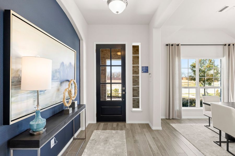 Furnished interior in a model home at Summer Crest in Fort Worth (Image 43).