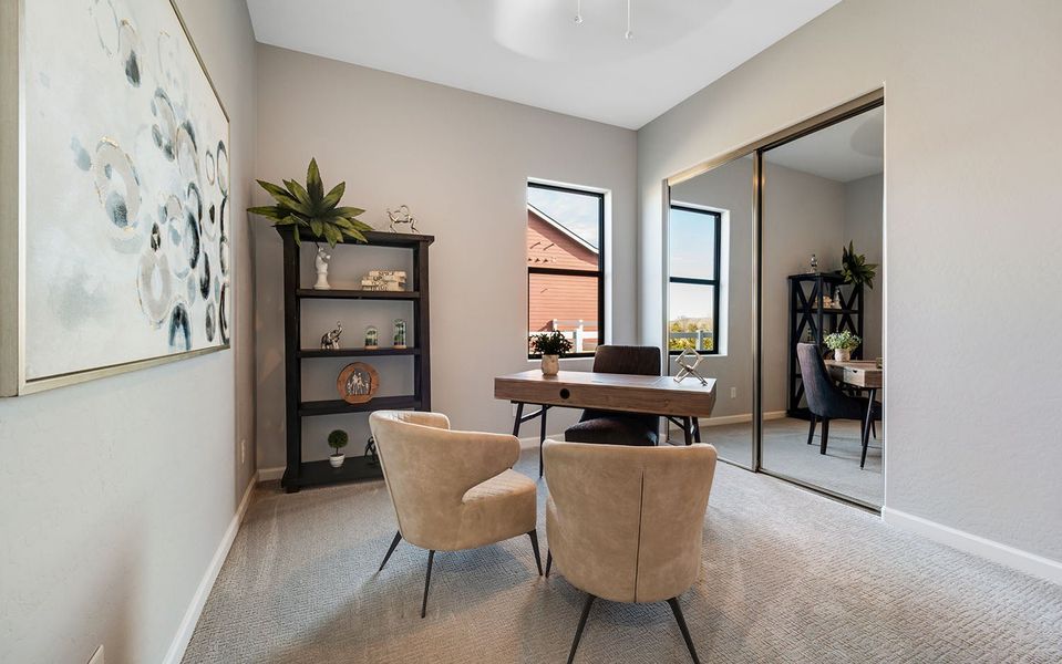 Furnished interior in a model home at Heritage Pointe in Chino Valley (Image 34).