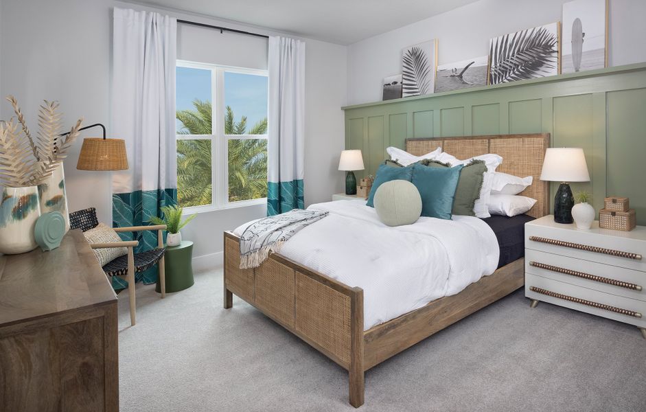 Furnished interior in a model home at Persimmon Place - Townhomes in Wesley Chapel (Image 9).